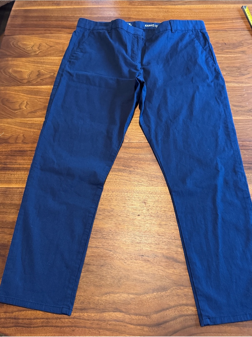 Gap Khakis Vintage Like New Navy Self Stripe Perfect Condition Sz 14
